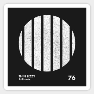 Thin Lizzy Jailbreak / Minimal Graphic Design Tribute Sticker